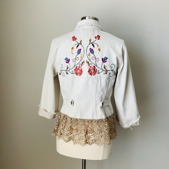 ROPA Hairston Roberson Western Embroidered Denim Full Zip Jacket USA Made‎ - Picture 9 of 16